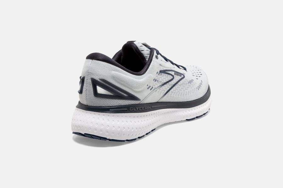 Brooks Running Shoes Womens White/Grey - Glycerin 19 Road - 1945-KGRIY